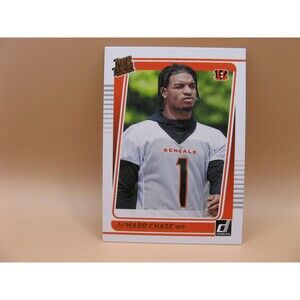 2021 Donruss Jamarr Chase Rated Rookie Canvass Portrait #262 Cincinnati Bengals